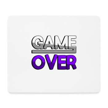 GAME OVER (Purple) - Gaming - Mouse Pad (horizontal) - white - Front