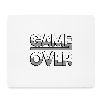 GAME OVER (White) - Gaming - Mouse Pad (horizontal) - white - Front