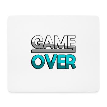 GAME OVER (Turquoise) - Gaming - Mouse Pad (horizontal) - white - Front