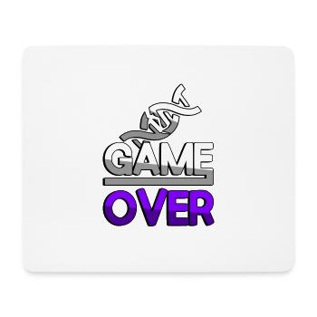 GAME OVER (Lila) + DNA - Gaming - Mousepad (Querformat) - Weiß - Vorne