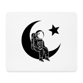Mann des Mondes - Türkischer Astronaut Design - Mousepad (Querformat) - Weiß - Vorne