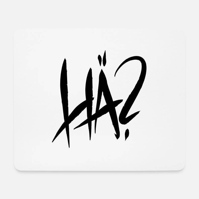 HÄ - Mousepad (Querformat) - Weiß