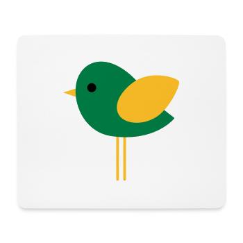 Vogel - Mousepad (Querformat) - Weiß - Vorne