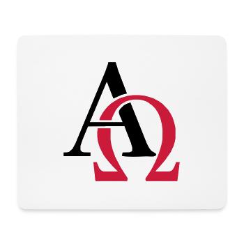 Alpha & Omega - Mousepad (Querformat) - Weiß - Vorne