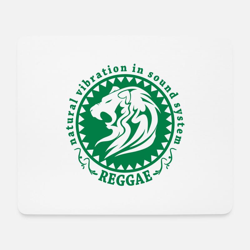 natural vibration in sound system reggae - Mousepad (Querformat) - Weiß