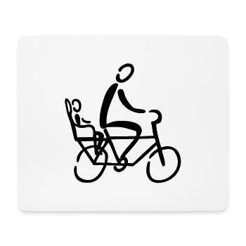 Selle - Tapis de souris (format paysage) - blanc - Devant