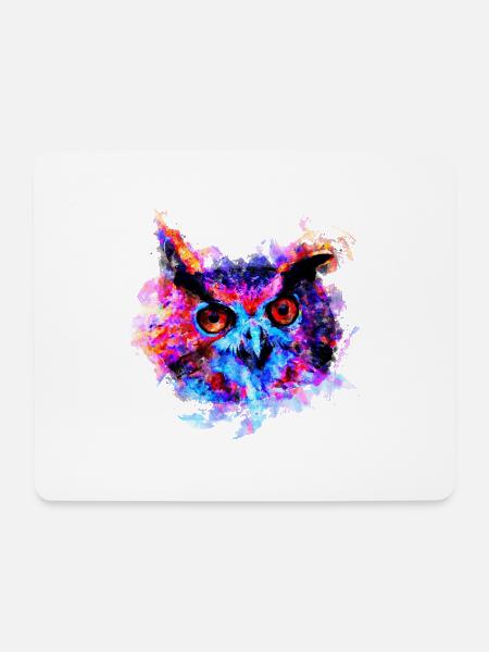 gxp owl purple blue perfect - Mouse Pad (horizontal) - white
