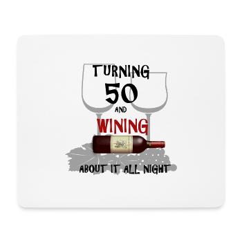 geburtstag 50 geschenk - Mousepad (Querformat) - Weiß - Vorne