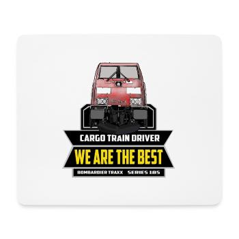Cargo Train Driver - Zugführer Baureihe 185 - Mousepad (Querformat) - Weiß - Vorne
