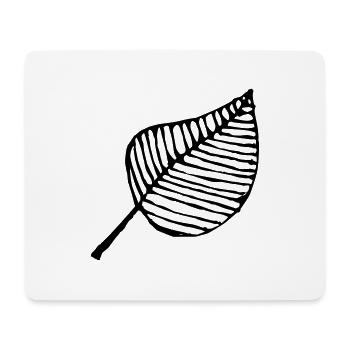 leaf - Mouse Pad (horizontal) - white - Front