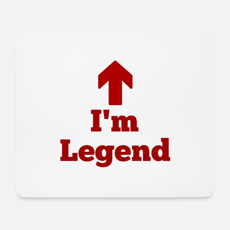 I'm laying, legend - Mouse Pad (horizontal) - white