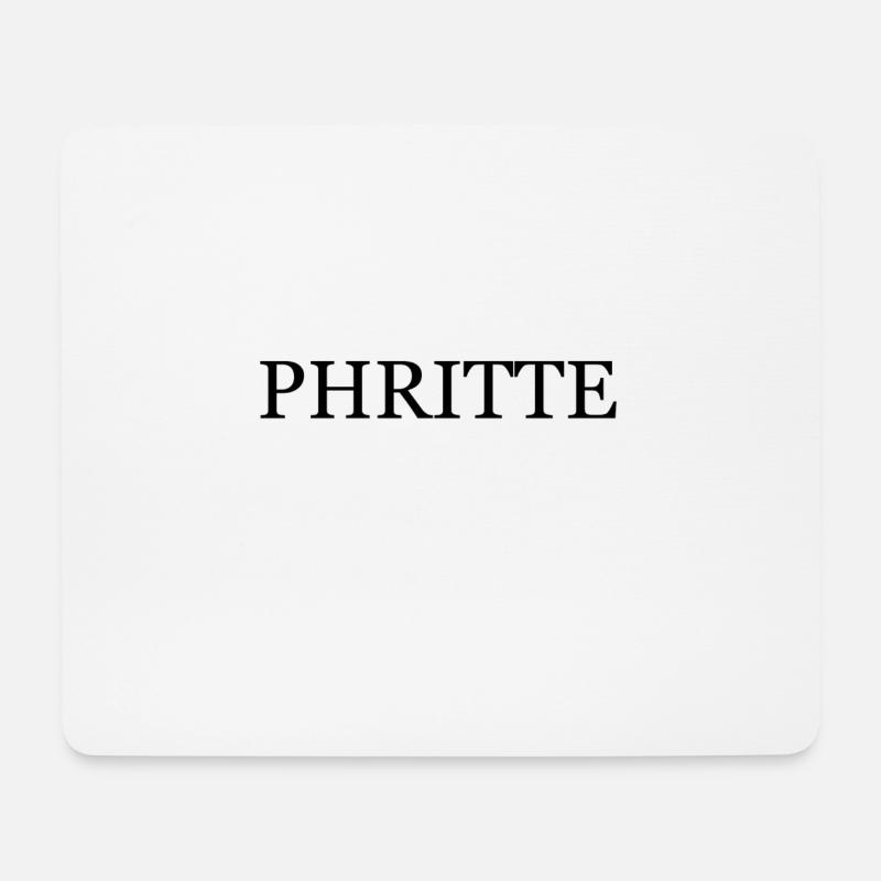 Phritte - Mouse Pad (horizontal) - white