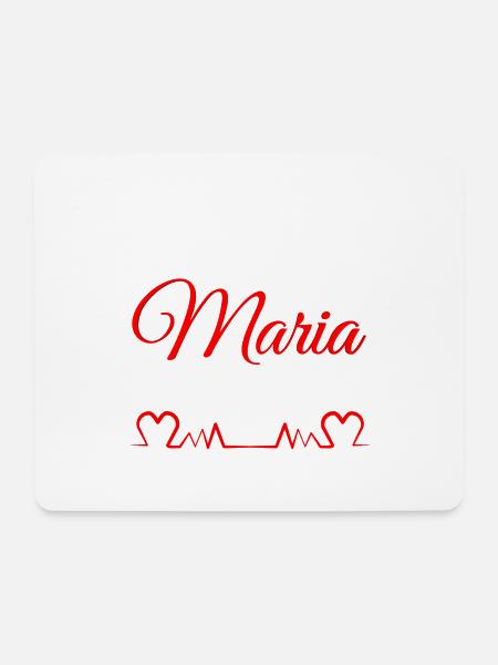 maria,vorname,mädchen,geburtsname - Mousepad (Querformat) - Weiß