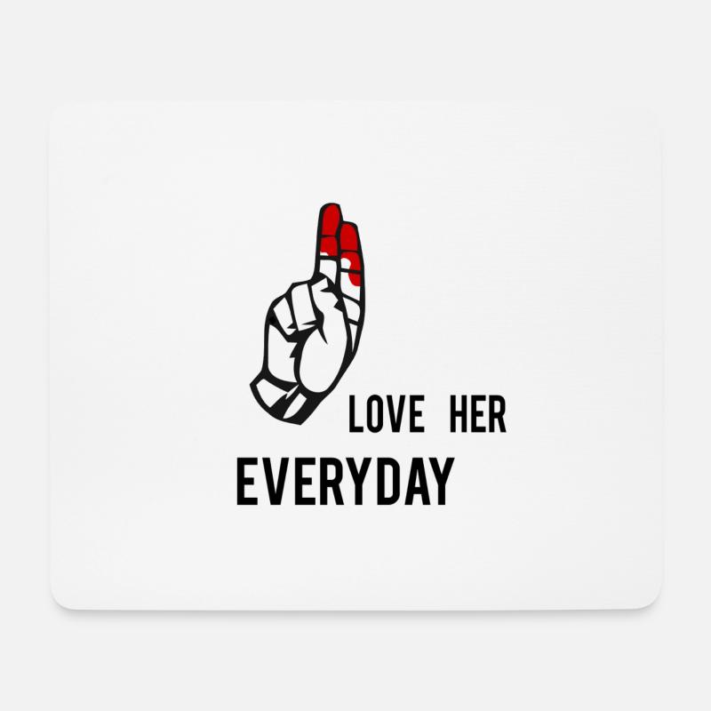 Couple Paar Beziehung lustig love meme - Mousepad (Querformat) - Weiß