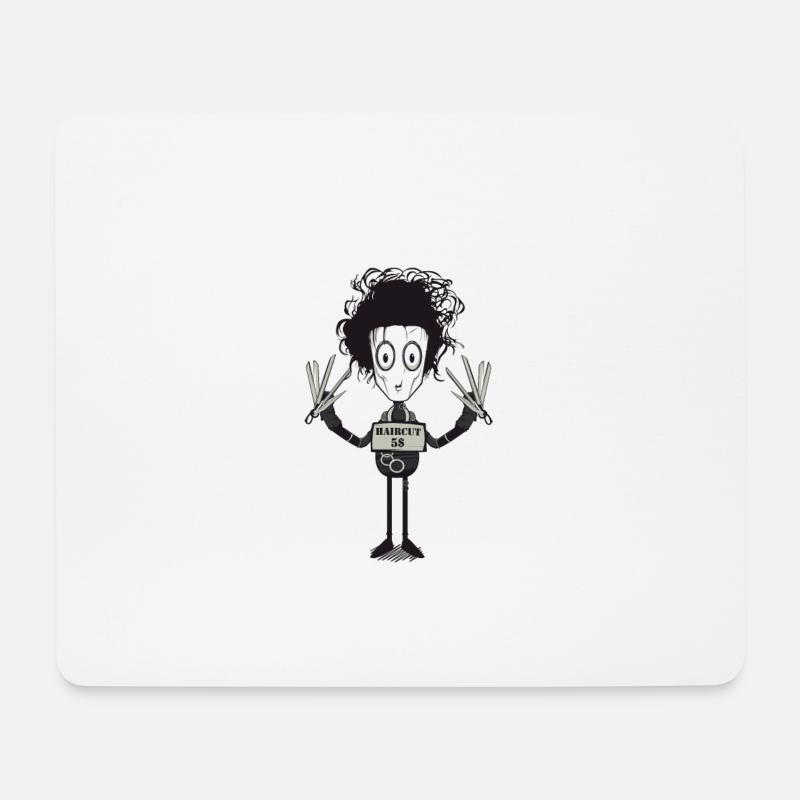 Hair Cut $ 5 - Mousepad (Querformat) - Weiß