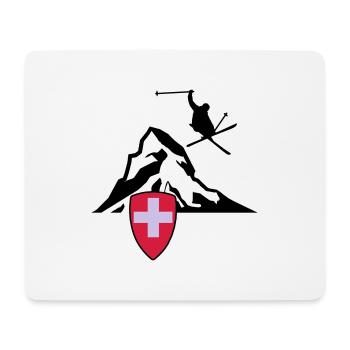 matterhorn schweiz zermatt - Mousepad (Querformat) - Weiß - Vorne