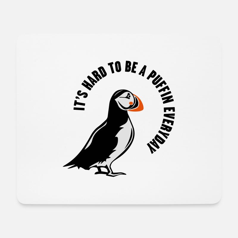 PUFFIN - Mouse Pad (horizontal) - white