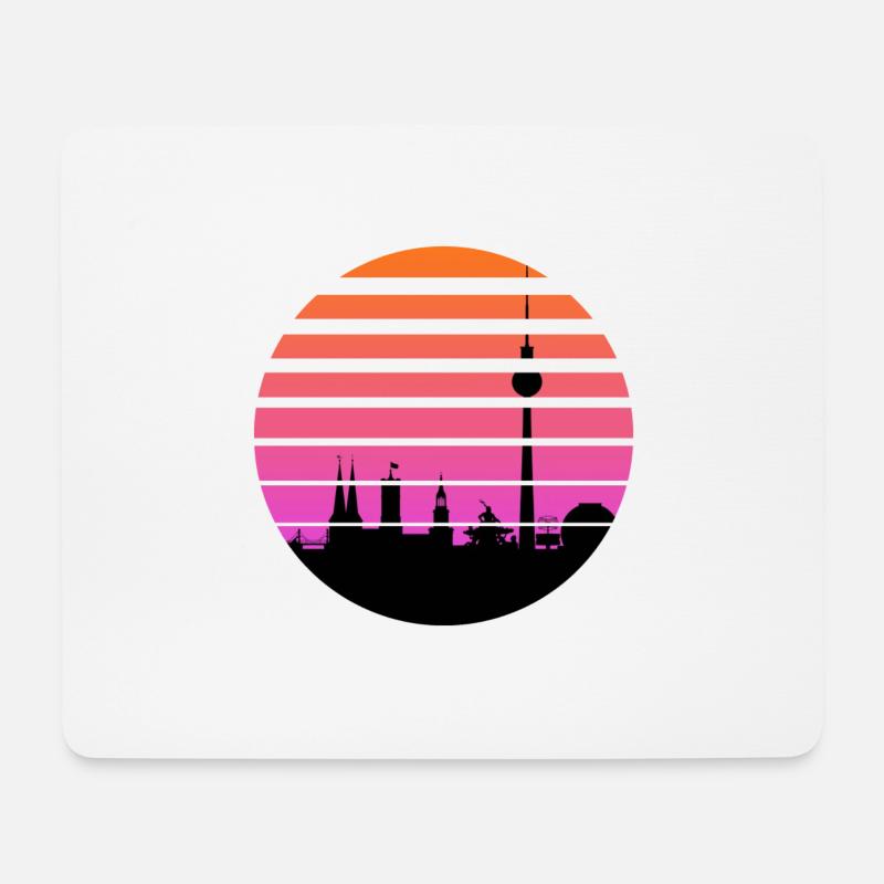 berlin - Mousepad (Querformat) - Weiß
