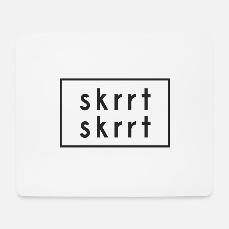 skrrt skrrt - Mousepad (Querformat) - Weiß