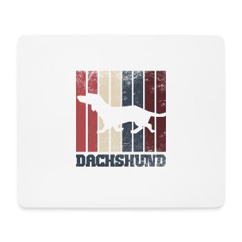 dackel - Mousepad (Querformat) - Weiß - Vorne