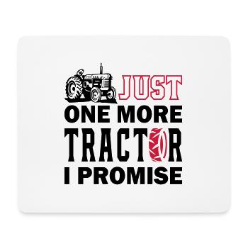 Just One More Tractor - Mousepad (Querformat) - Weiß - Vorne