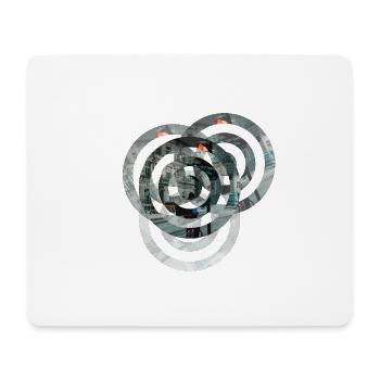 cercles - Tapis de souris (format paysage) - blanc - Devant