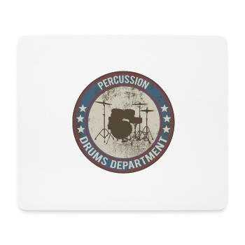 drums drums - Mouse Pad (horizontal) - white - Front
