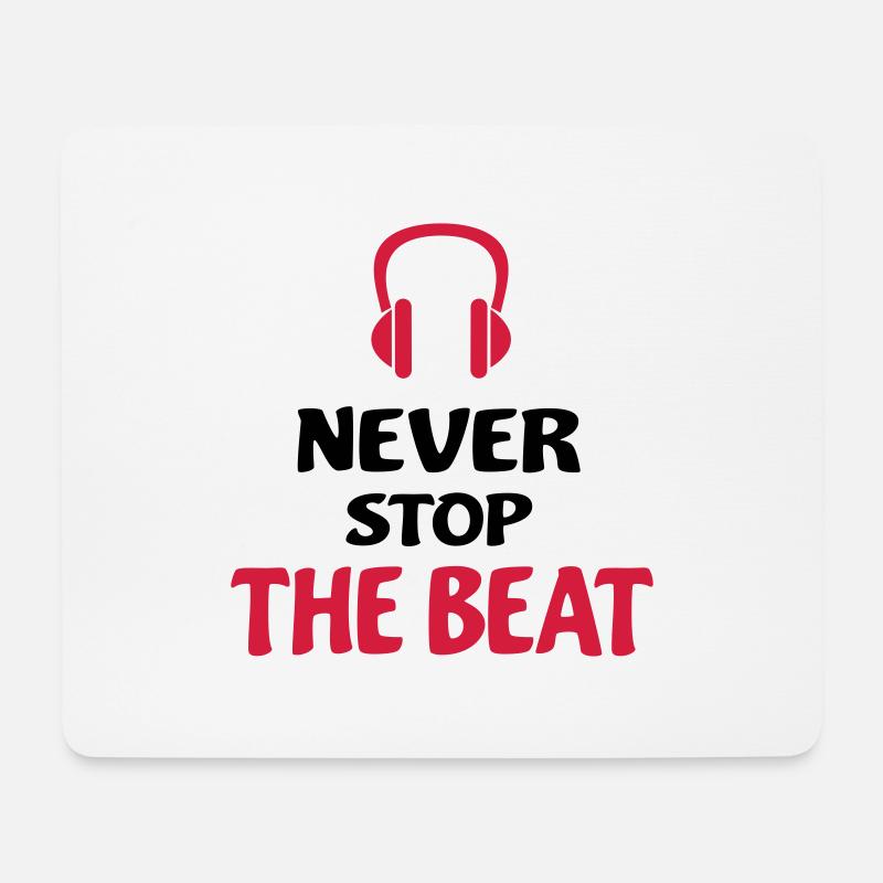 dj - Mousepad (Querformat) - Weiß