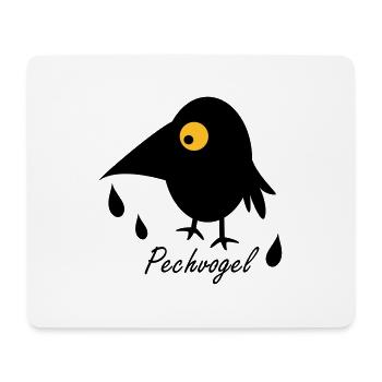 Pechvogel - Mousepad (Querformat) - Weiß - Vorne