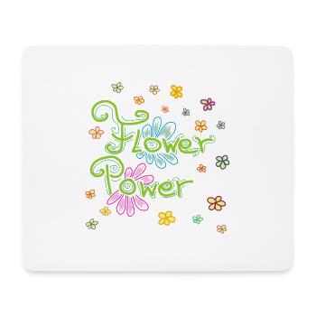 Flower Power - Mouse Pad (horizontal) - white - Front