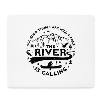 The River is Calling s 2 - Mousepad (Querformat) - Weiß - Vorne