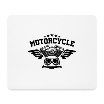 Motorrad Star - Mousepad (Querformat) - Weiß - Vorne