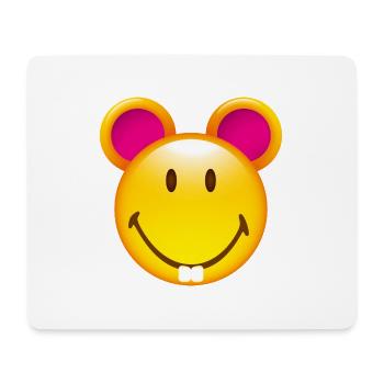 Smiley Mouse - Tapis de souris (format paysage) - blanc - Devant