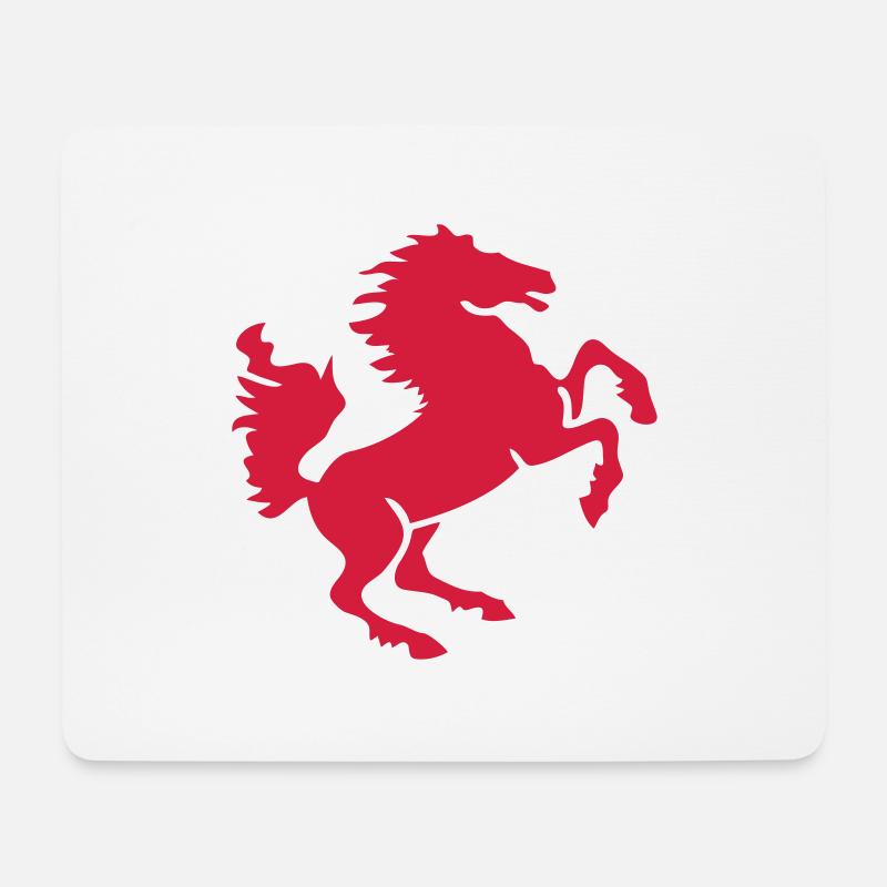 horse - Mousepad (Querformat) - Weiß