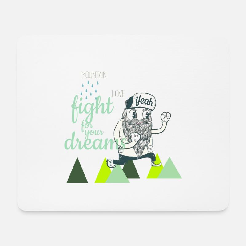 Fight for your Dreams - Mouse Pad (horizontal) - white