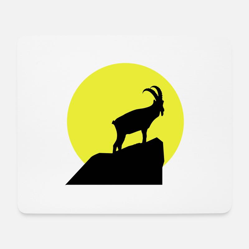 Sternzeichen Steinbock - Mousepad (Querformat) - Weiß