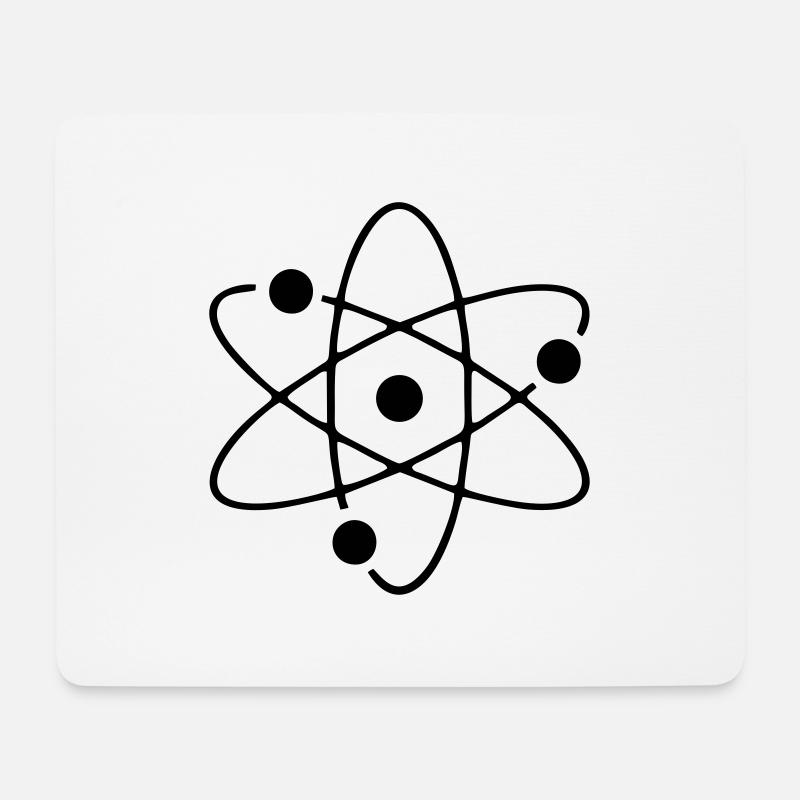 Atom - Mousepad (Querformat) - Weiß