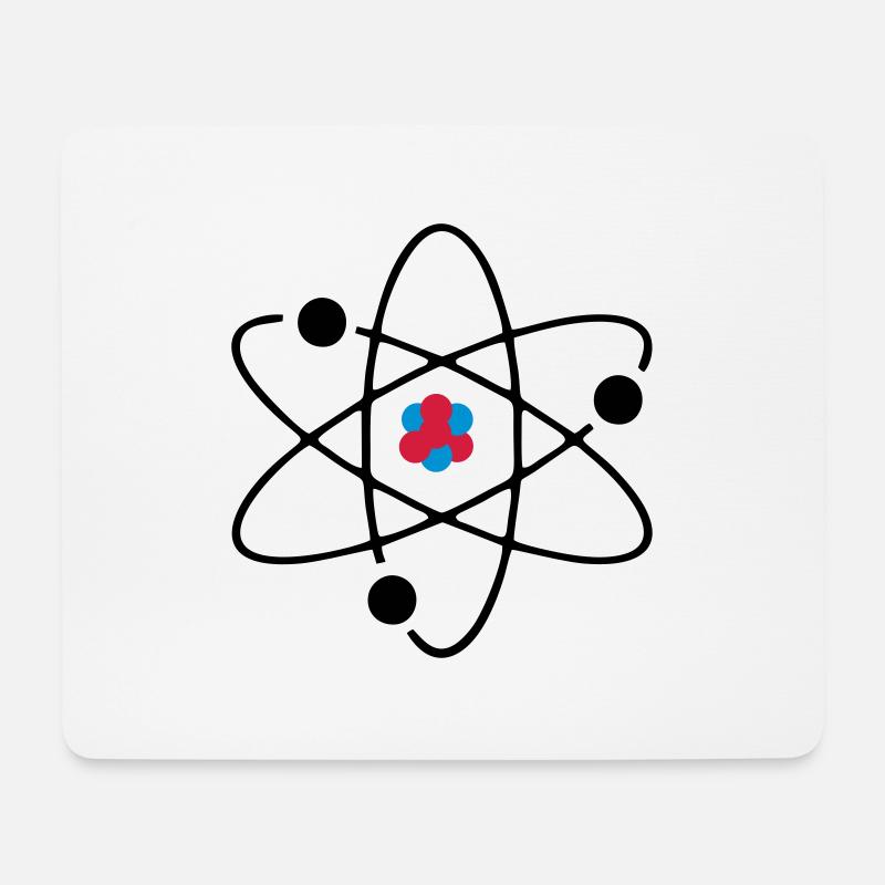 Atom 3farbig - Mousepad (Querformat) - Weiß