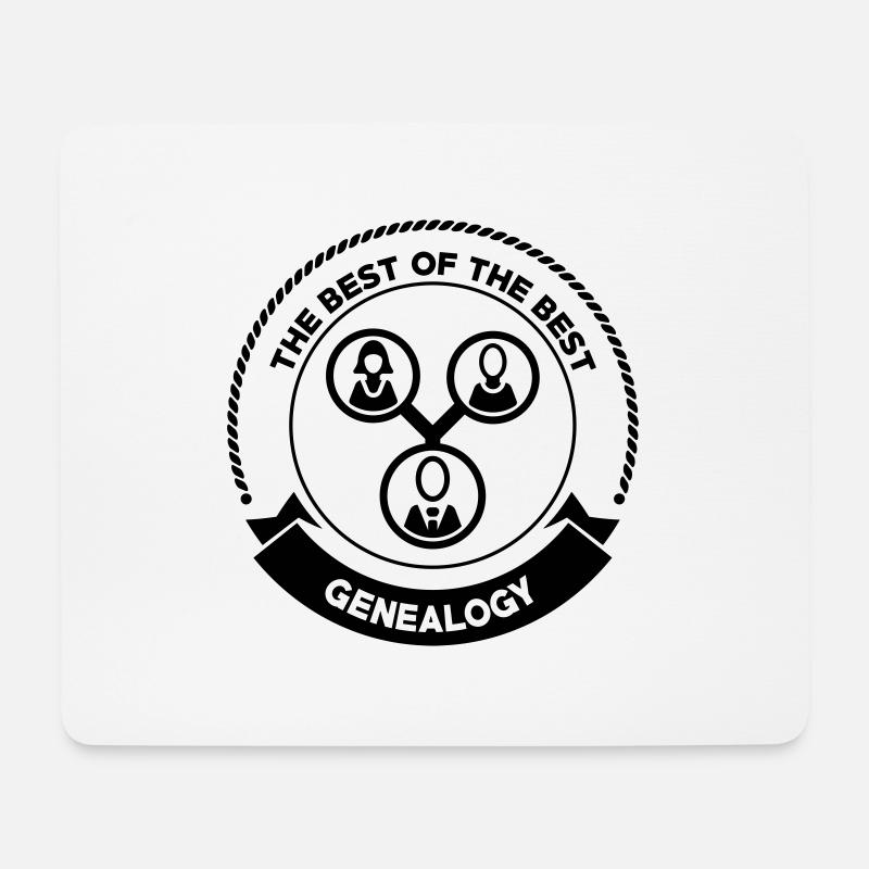 Genealogie / Genealoge / Genealogy / Genealogist - Mousepad (Querformat) - Weiß