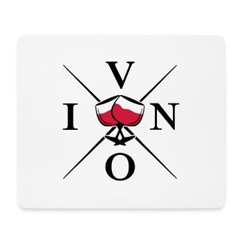 vino design - Mousepad (Querformat) - Weiß - Vorne