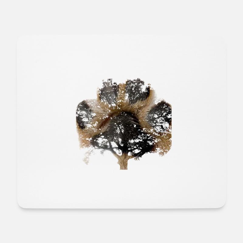 baum des lebens - Mousepad (Querformat) - Weiß