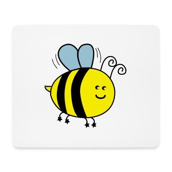biene_002 - Tapis de souris (format paysage) - blanc - Devant