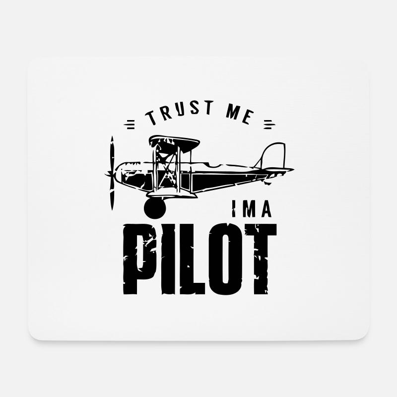 Aviator (customizable color) - Mouse Pad (horizontal) - white
