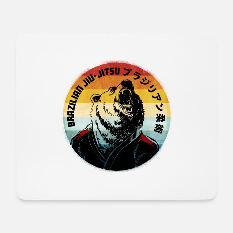 Brazilian Jiu-Jitsu - Mousepad (Querformat) - Weiß