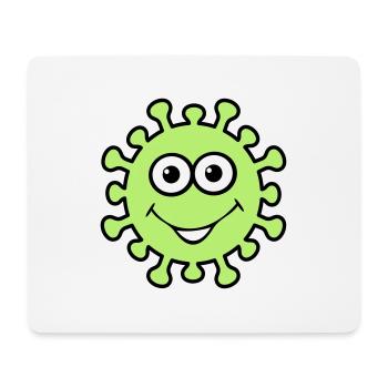 Virus heureux - Tapis de souris (format paysage) - blanc - Devant