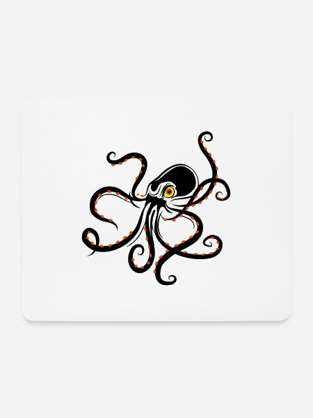 octopuss - Mousepad (Querformat) - Weiß
