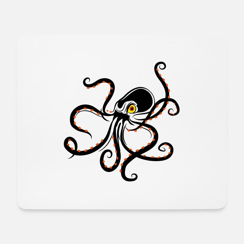 octopuss - Mousepad (Querformat) - Weiß