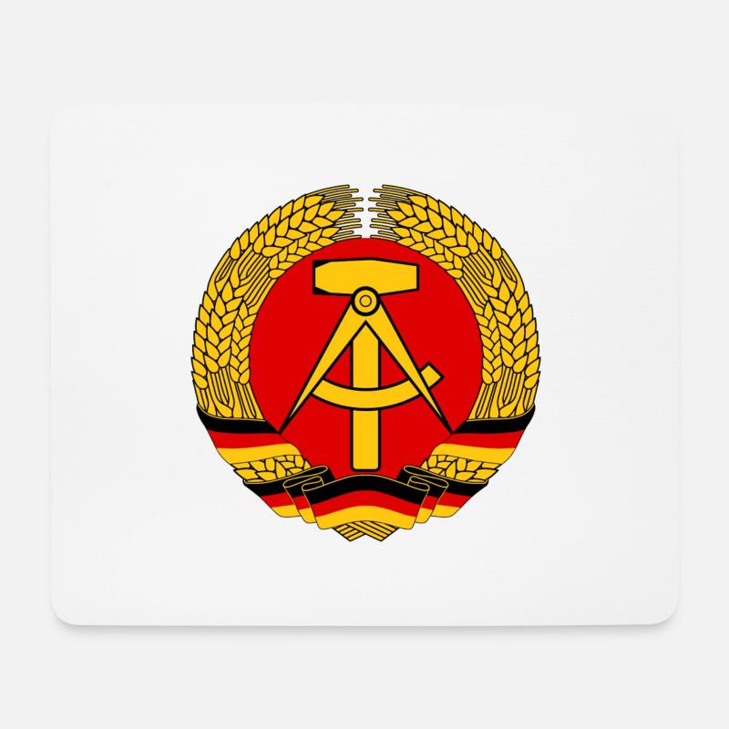 GDR Emblem - Mouse Pad (horizontal) - white