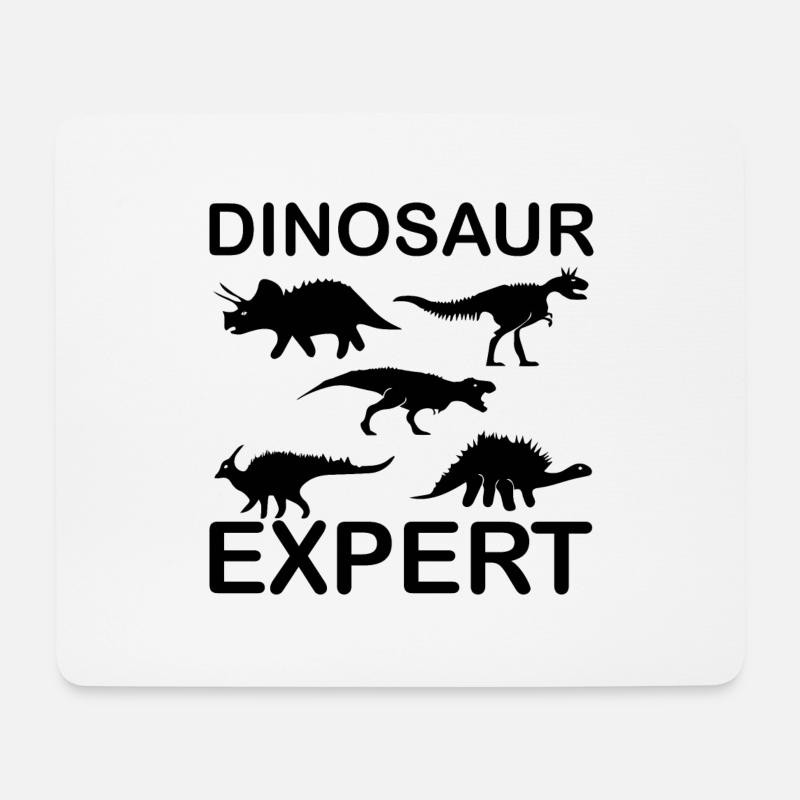 Dinosaurier Dino - Mousepad (Querformat) - Weiß