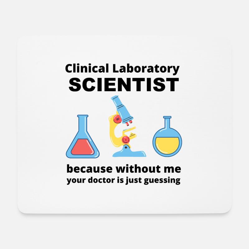 Wissenschaftler - Mousepad (Querformat) - Weiß